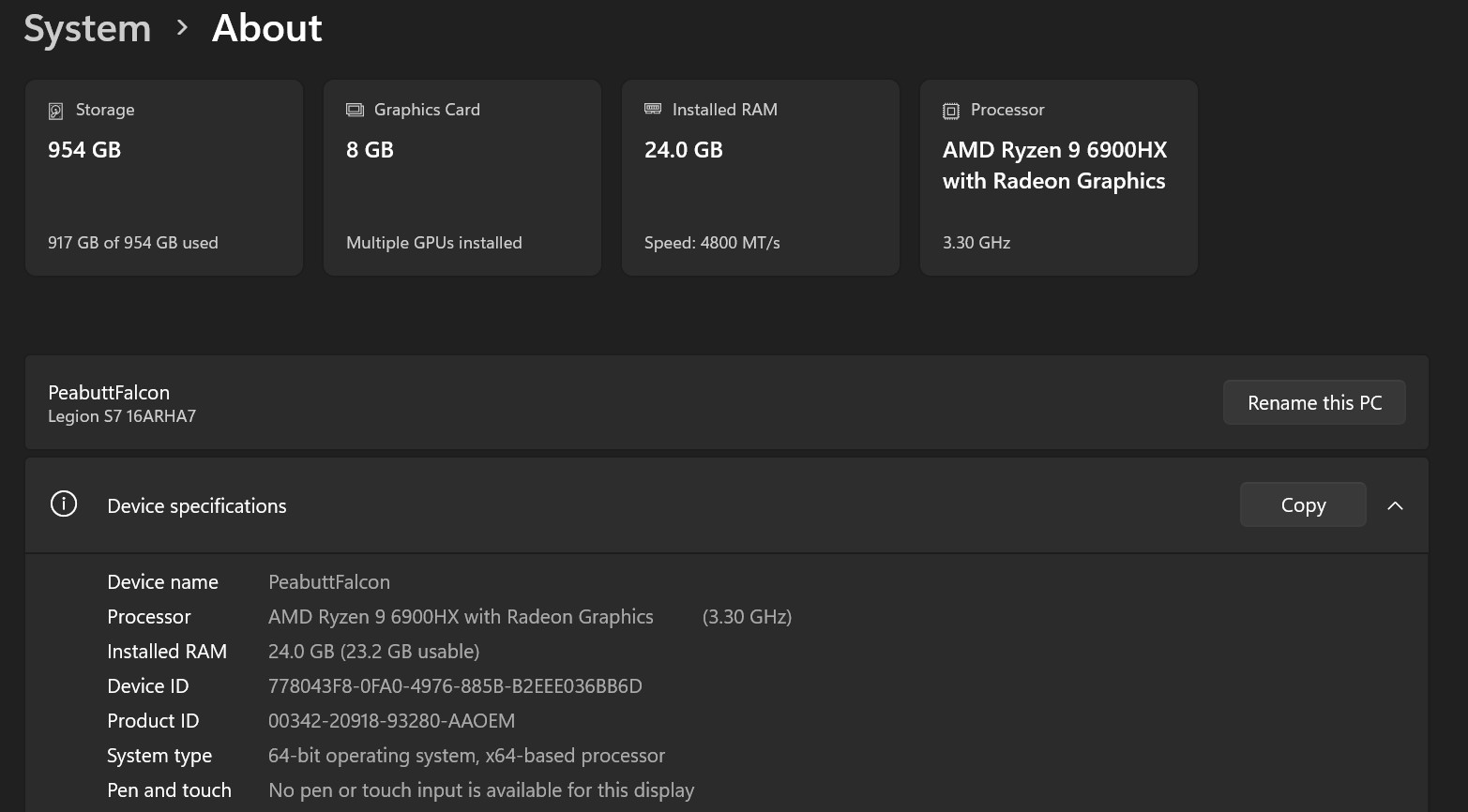 🔥Lenovo Legion Slim 7 AMD Advantage Edition | Ryzen 9 6900HX 24GB RAM 1TB SSD🔥