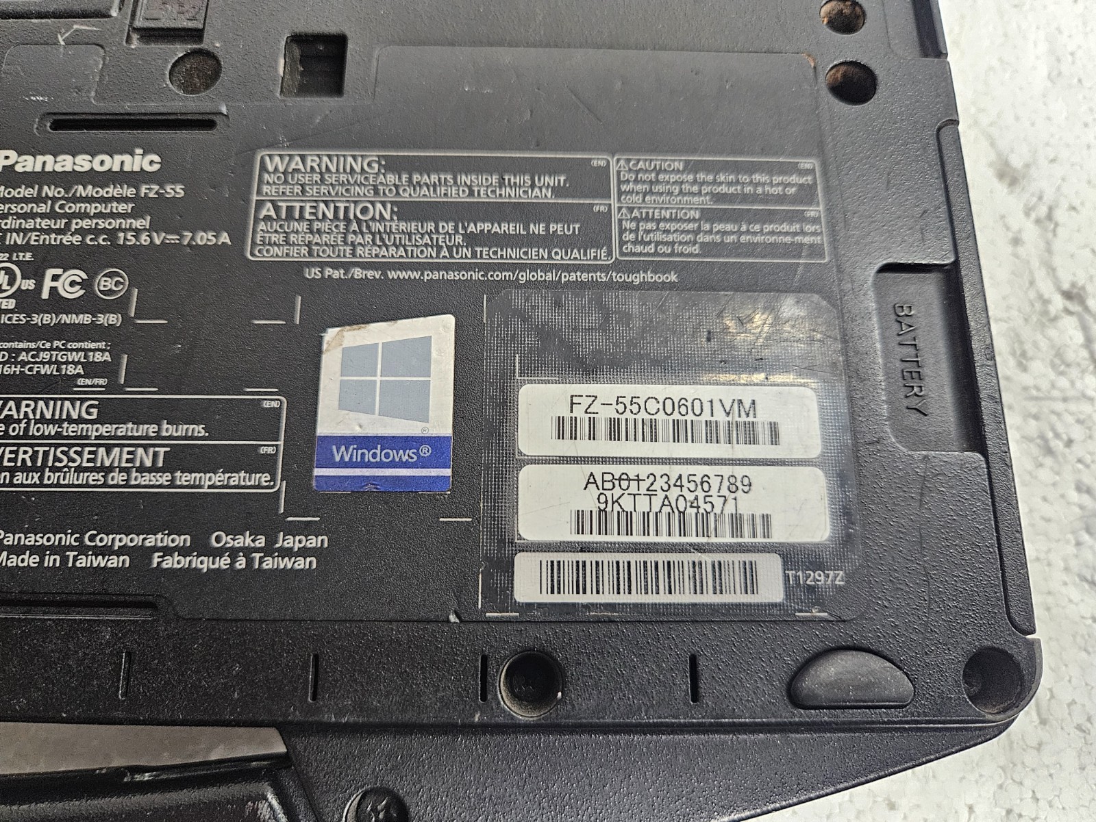 Panasonic FZ-55 Toughbook Laptop Intel Core i5-8365U 1.6GHz 16 GB RAM 2 TB SSD