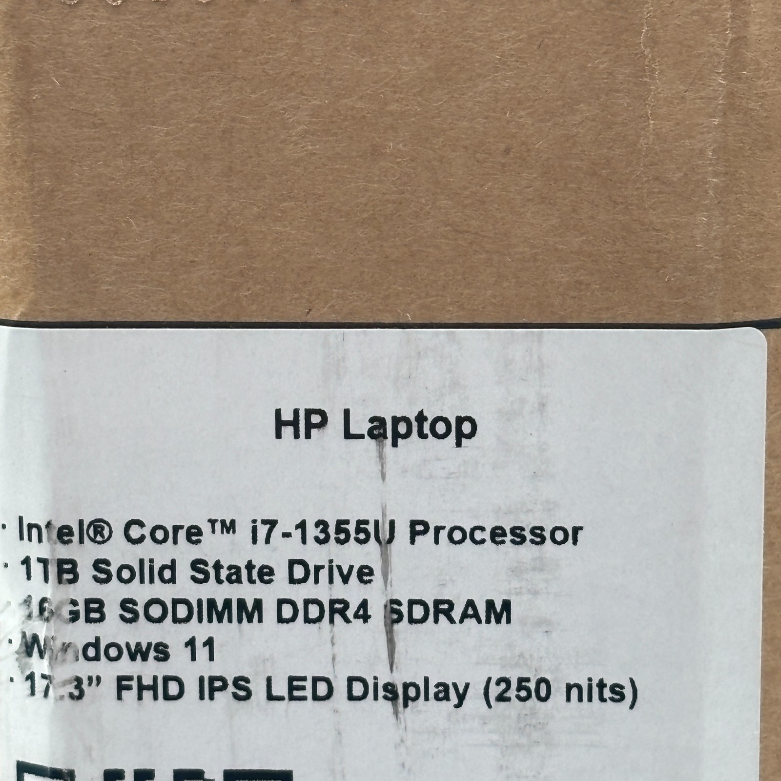 HP Laptop 17-cn3327dx 17.3″ FHD Intel Core i7-1355U 16GB RAM 1TB SSD – Silver