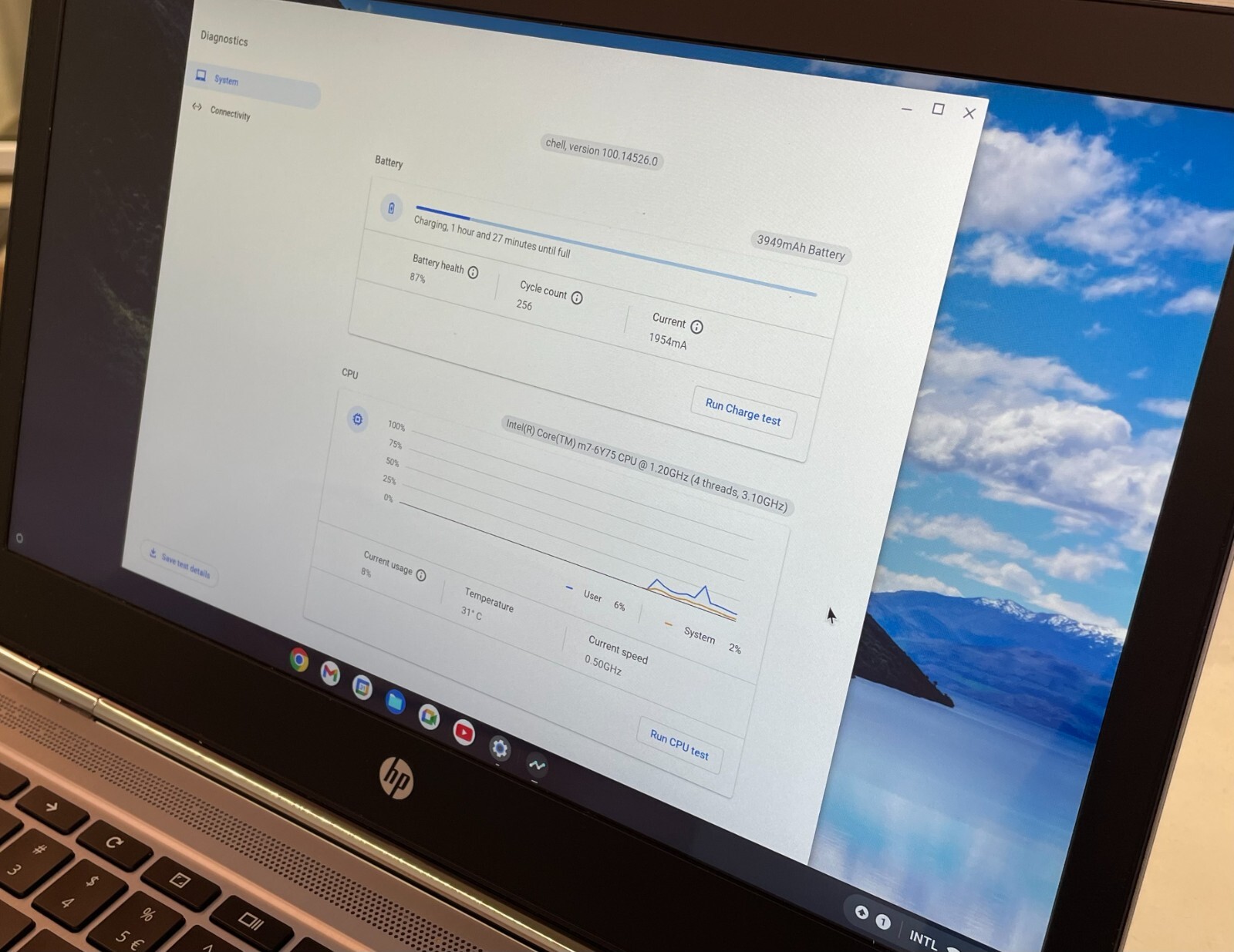 Used HP Chromebook 13 G1 Laptop Intel m7-6Y75 1.20GHz / 16GB RAM / 32GB SSD NT