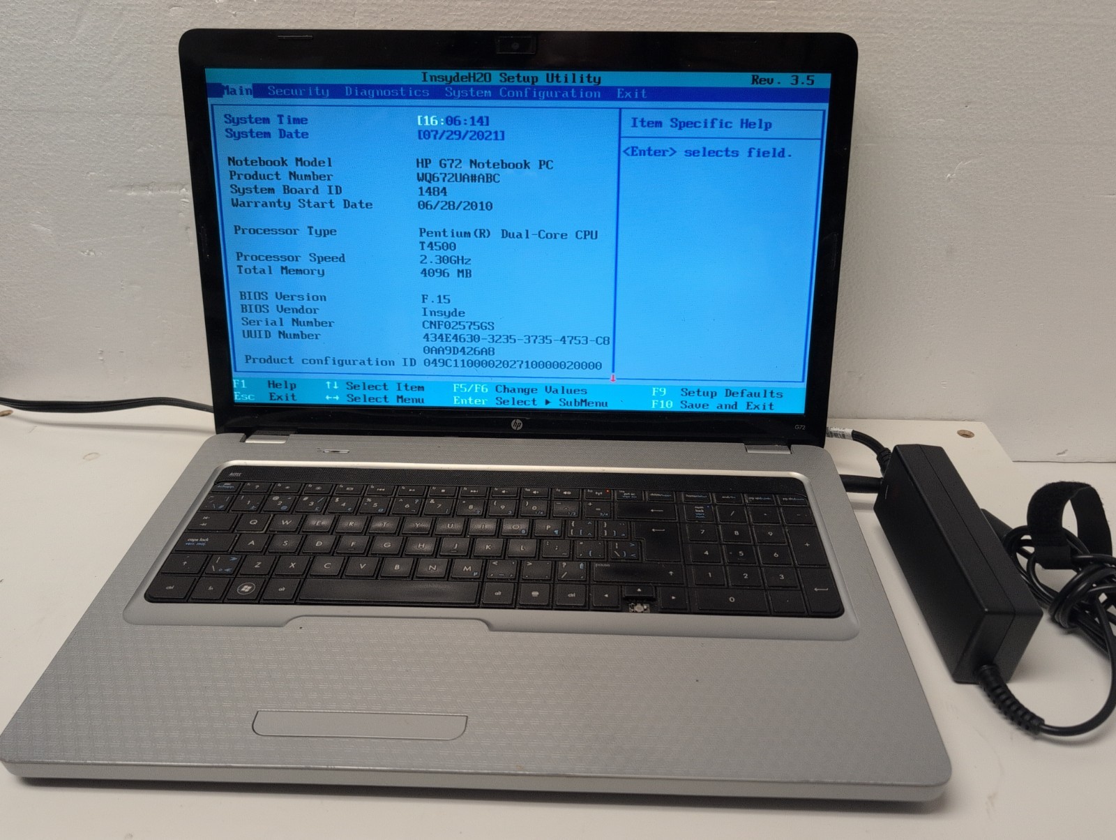 🔥 HP G72 17″ Notebook Pentium T4500 2.30GHz/4GB RAM/500GB HDD (NO OS, READ) –