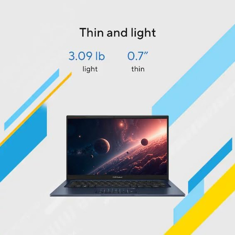 ASUS Vivobook 14″ FHD Business Laptop Computer, Windows 11 Pro Laptop 16GB RAM 5