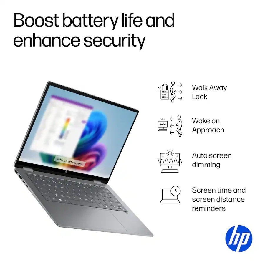 HP OmniBook X Flip 14-fk0008ca Laptop PC 14″ 3K OLED Touch U7 32GB 1TB SSD W11