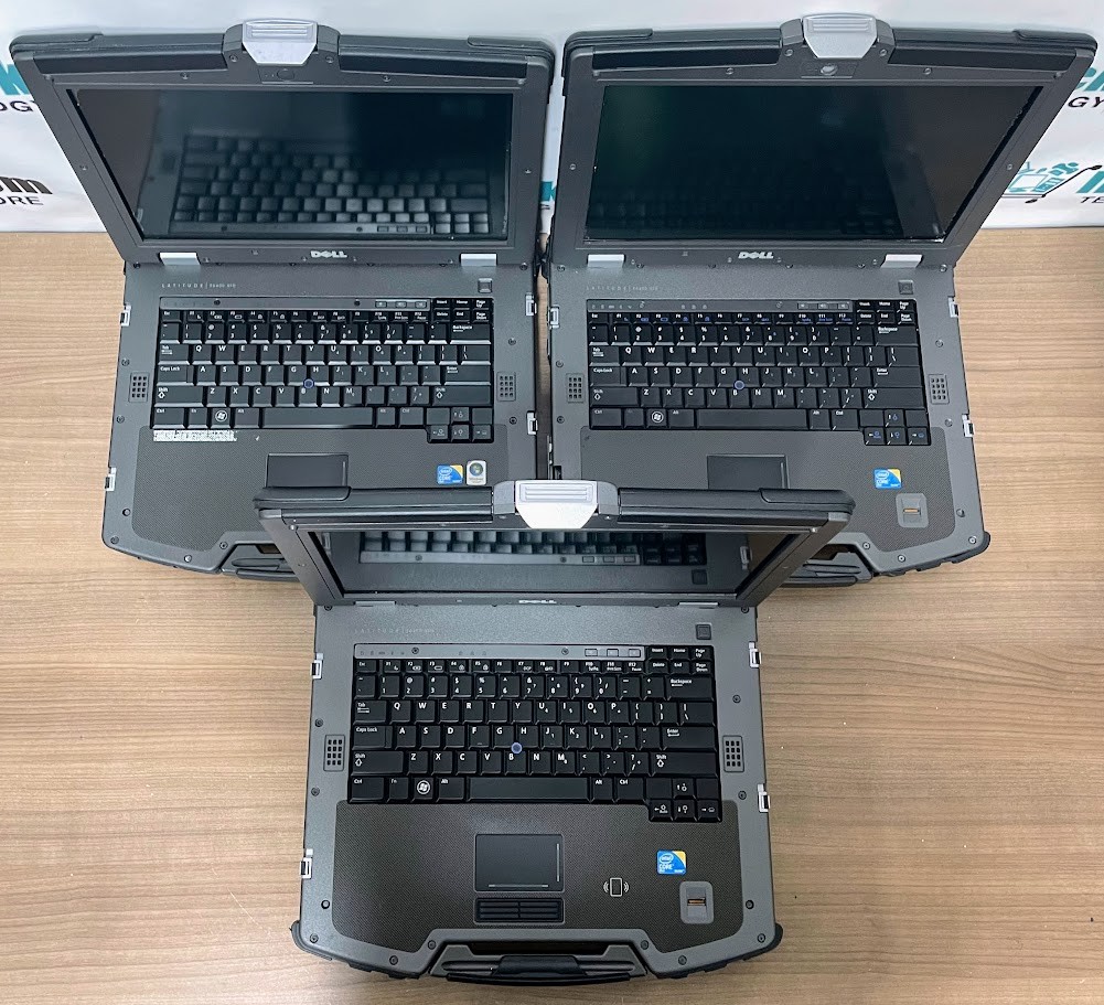 LOT 3 Dell Latitude E6400 XFR 14” 2 Duo CPU 2.5GHz 4gb RAM NO HDD NO BATT/CADDY