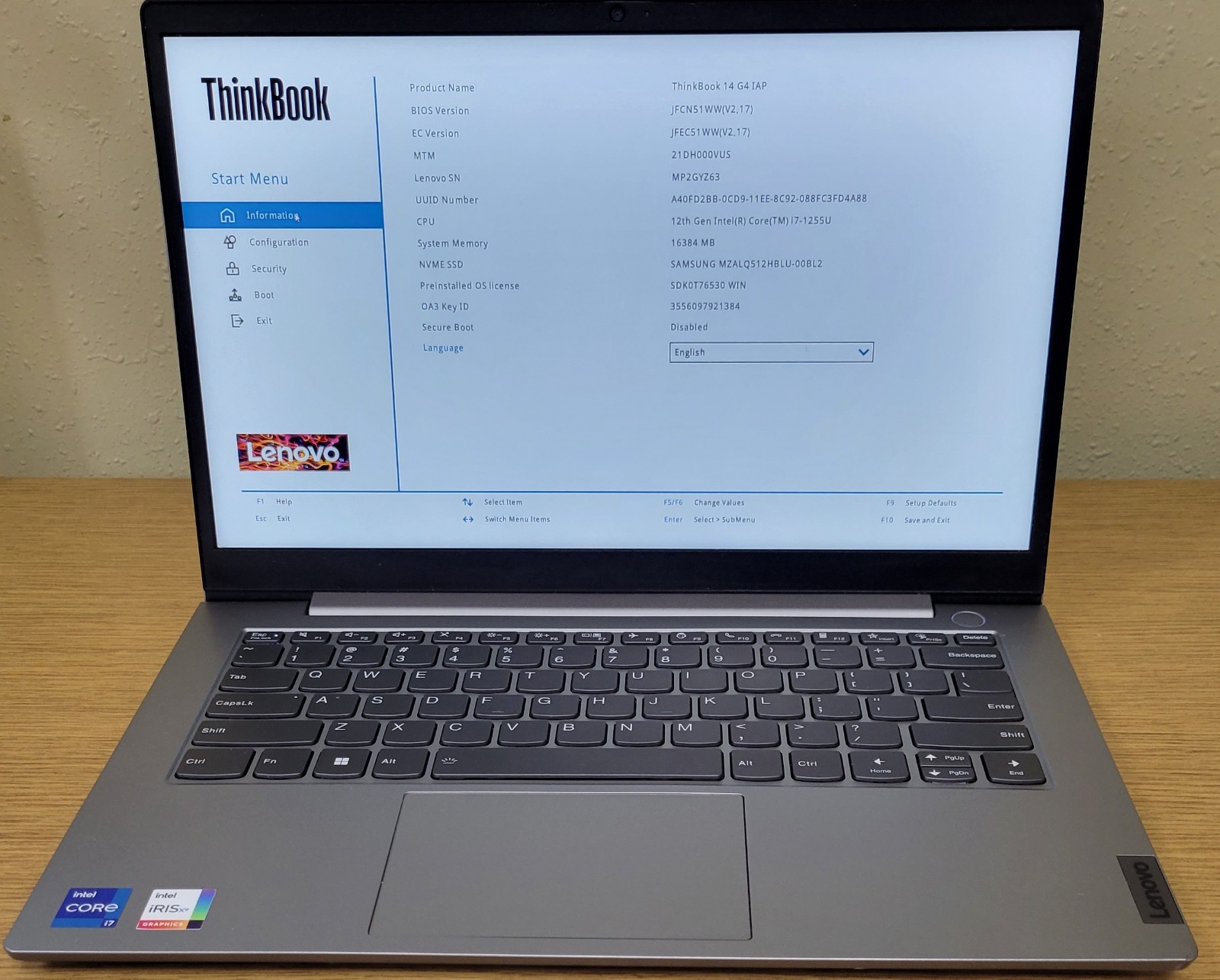 Lenovo ThinkBook 14 G4 IAP i7-1255U 16GB DDR4 512GB NVMe Iris Xe Touch NO OS/HDD