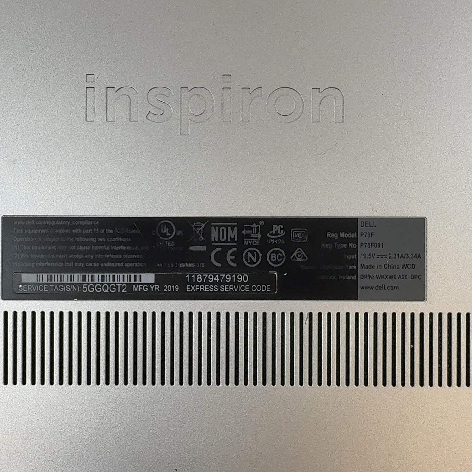 Dell Inspiron 15 5000 2-N-1 15.3 i5-8265U 1.6GHz 8GB RAM 256GB SSD