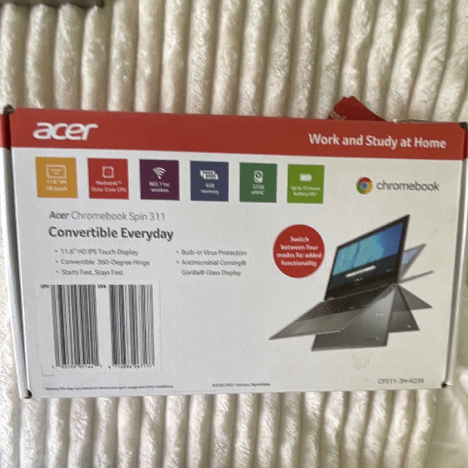 Acer Chromebook Spin 311 CP311-3H-K23X 11.6″ Touch Convertible 4GB 32GB