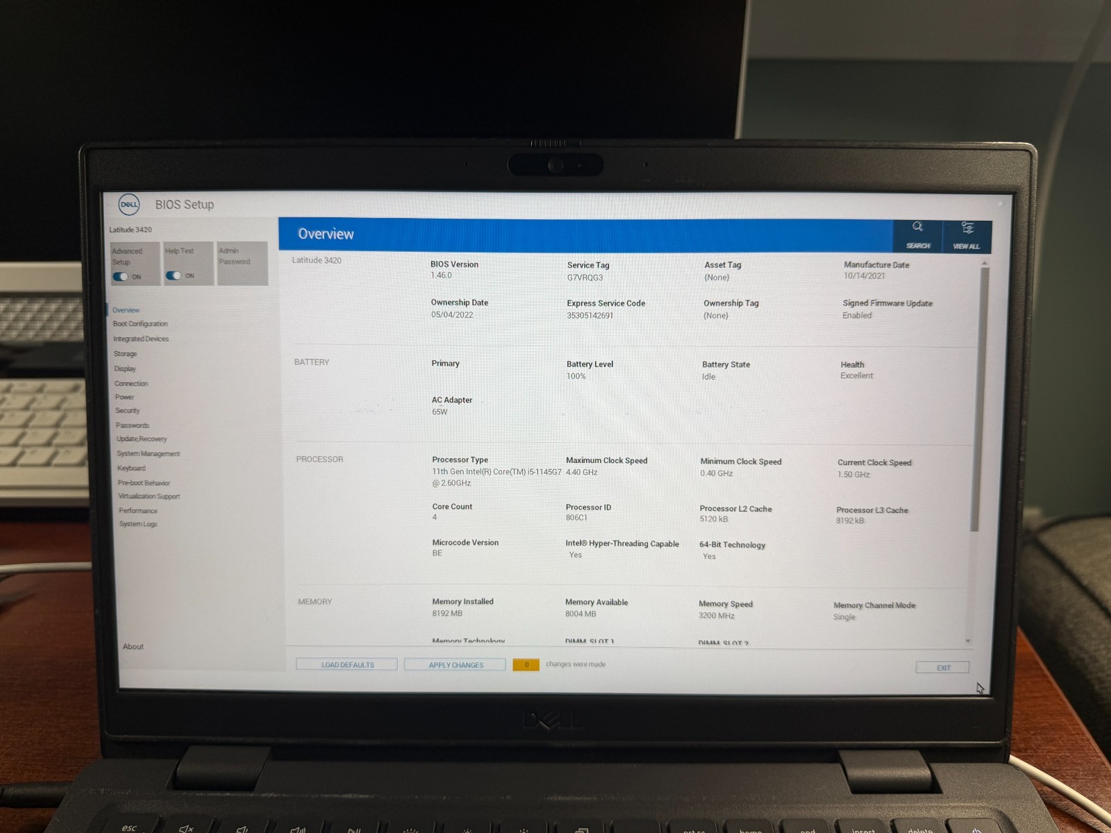 Dell Latitude 3420 Laptop Core i5-1135G7 8GB RAM 256GB SSD Touch FHD Win11 Pro