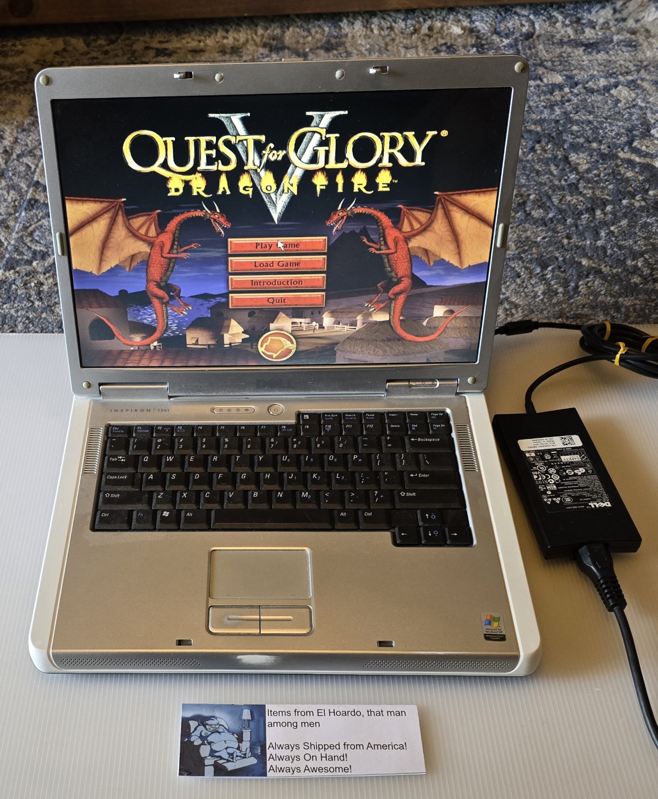 Dell Inspiron 1501 15.4″ AMD Turion 64 2.0GHz 2GB RAM 80GB HDD Radeon XP Works!