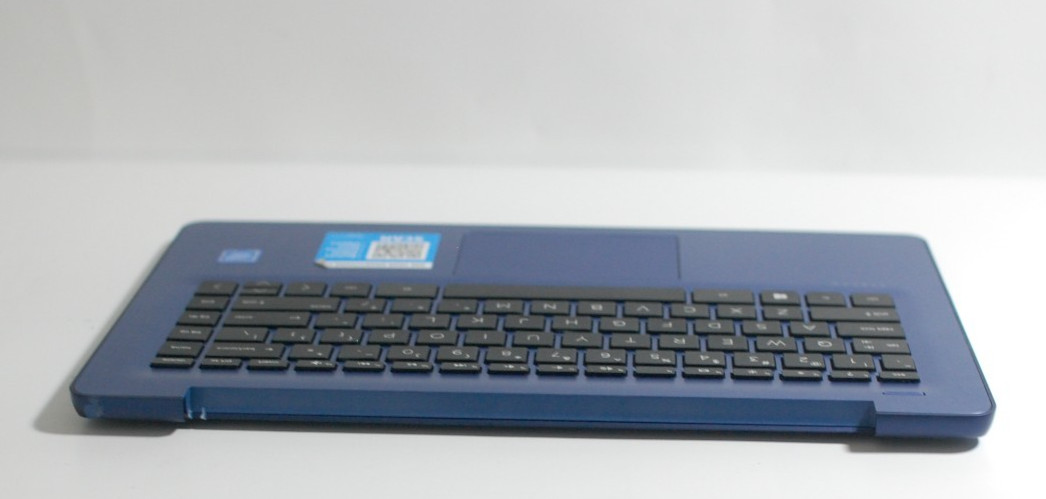 HP Stream Blue 14-cb161wm Palmrest w/ Keyboard, touchpad, and Bottom Cover Case
