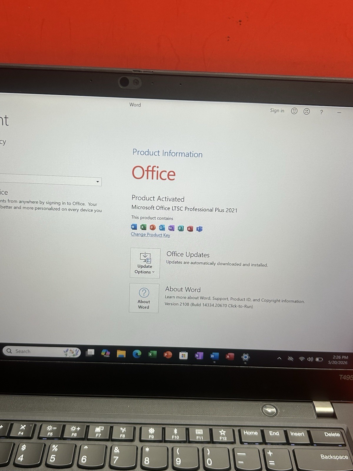 Lenovo ThinkPad T495 Ryzen 5 Pro 3500U, 16GB RAM, 256GB NVMe, Windows 11 Pro