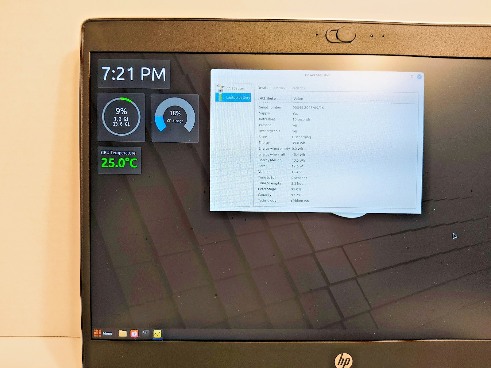 HP ProBook 445R G6 | 16GB RAM | 256GB SSD | Linux Mint 22 | Light, Slim, Portabl