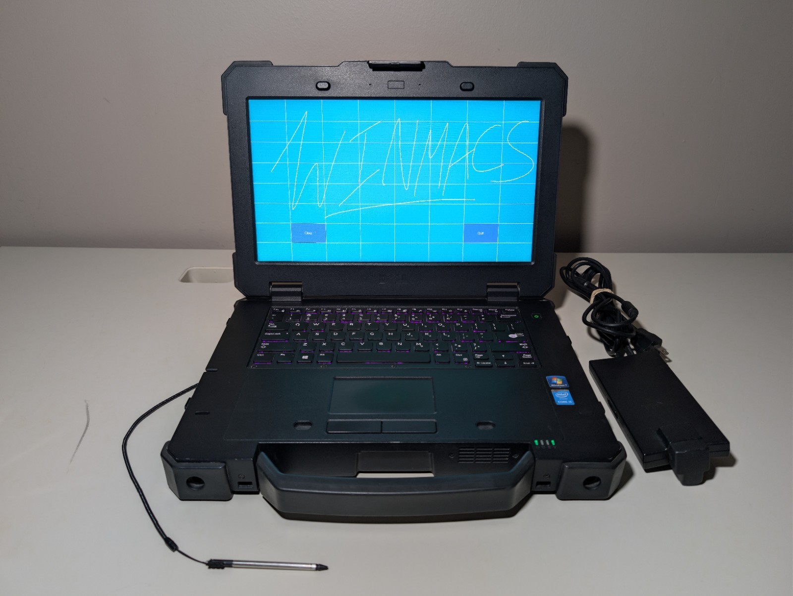 Dell Rugged Extreme 7404 Touchscreen | i5 16GB RAM 256GB SSD | RGB Pen DVD+RW