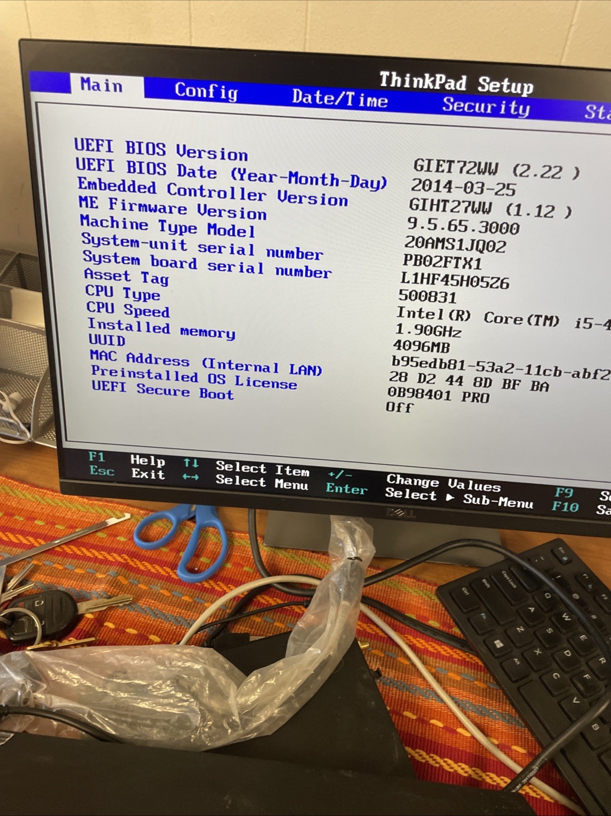 Lenovo X240 Intel Core I5-4300U 4GBRAM no screen or battery