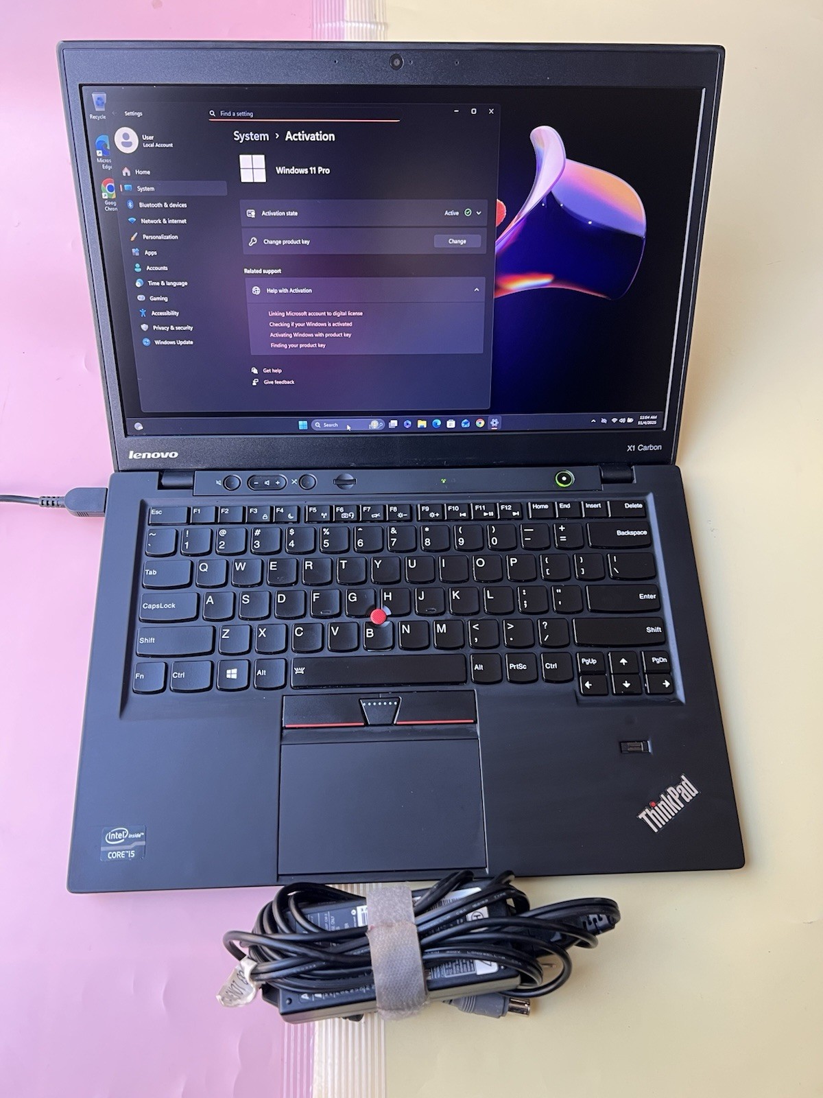 LenovoThinkPad X1 Carbon Core i5-3317U 128GB SSD 4GB RAM BACKLIT WEBCAM 1600X900
