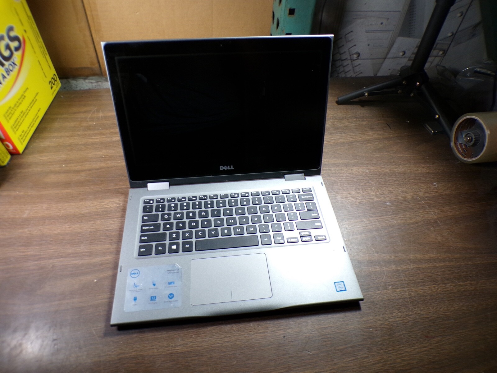 DELL INSPIRON 13 5000 SERIES INTEL CORE I3 7TH GEN 4GB RAM **NO POWER ON **NO HD