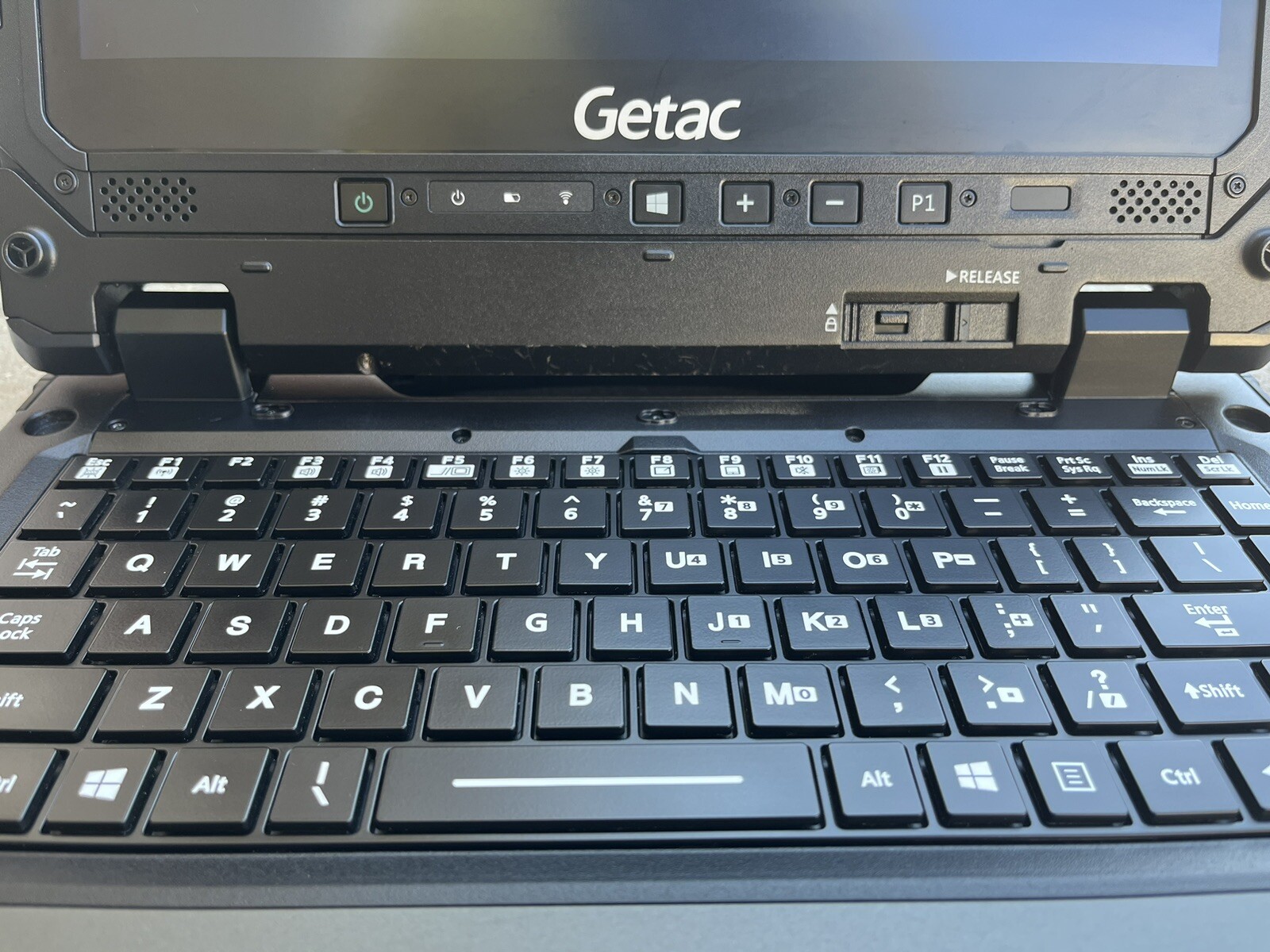 Getac K120 Rugged Toughbook Touch i5-8250U 1.60Ghz 16GB 256GB SSD Win 10 pro