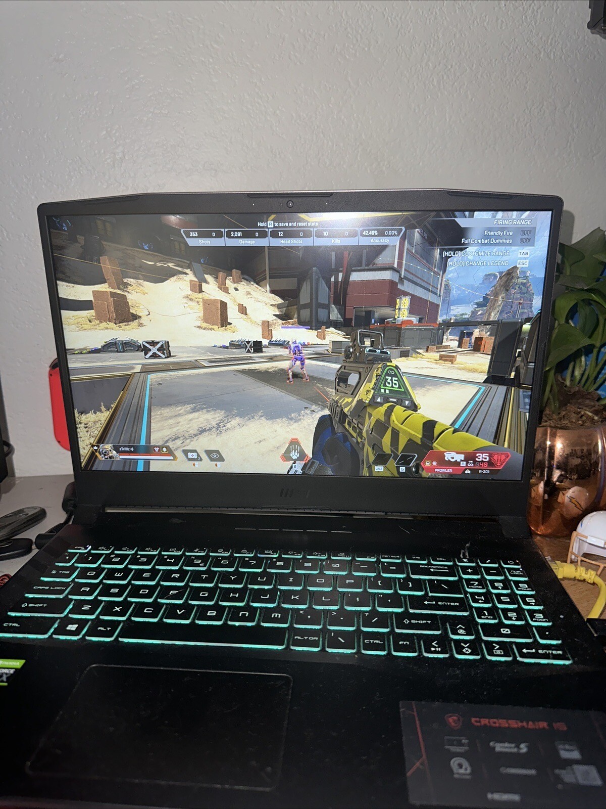 Gaming LaptopMSI Crosshair 15.6″ (1TB SSD, Intel Core i7 11th Gen 3060 16GB RAM