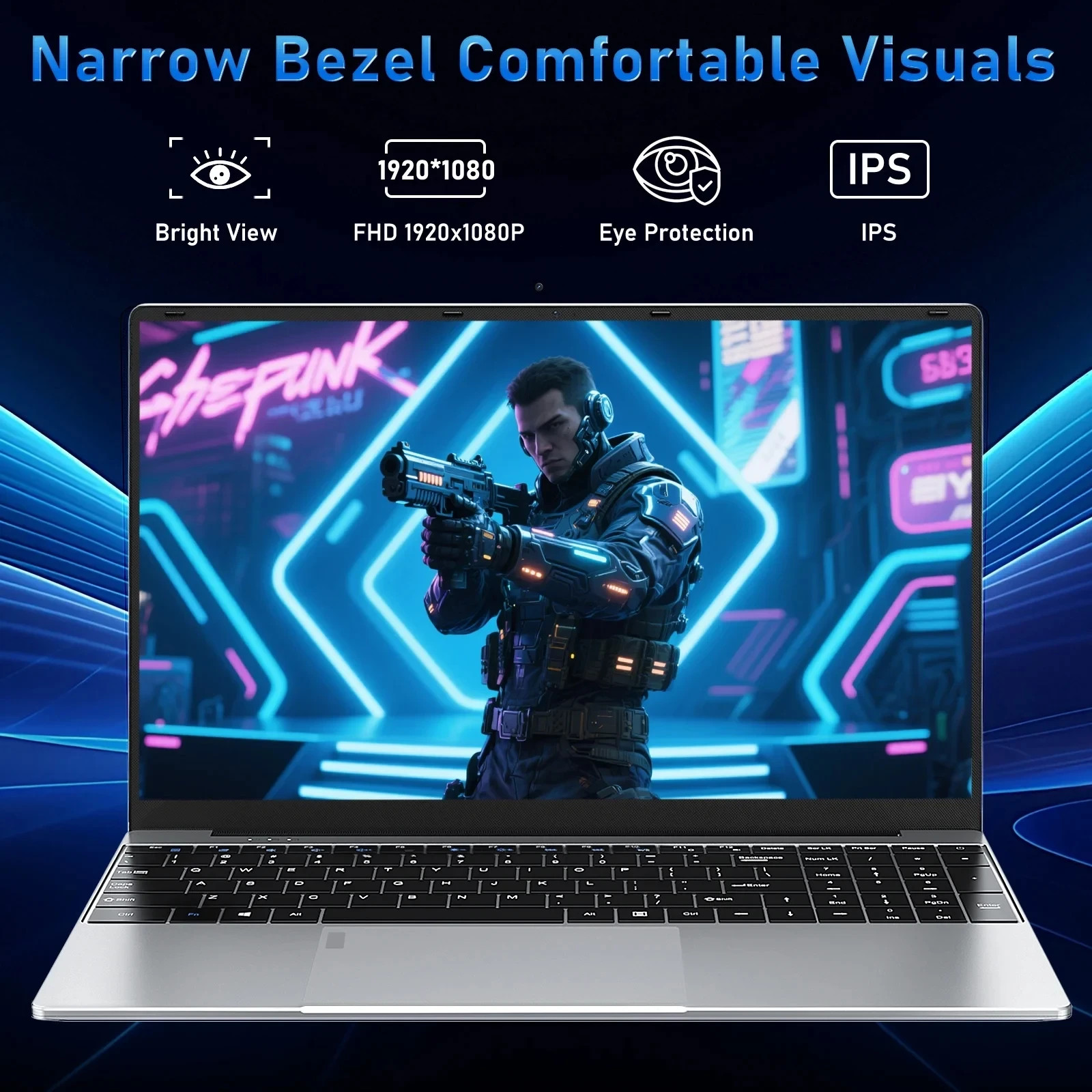 15.6″ Laptop 316/32GB RAM 1-2TB SSD Intel 6500Y Office Windows11 Notebook
