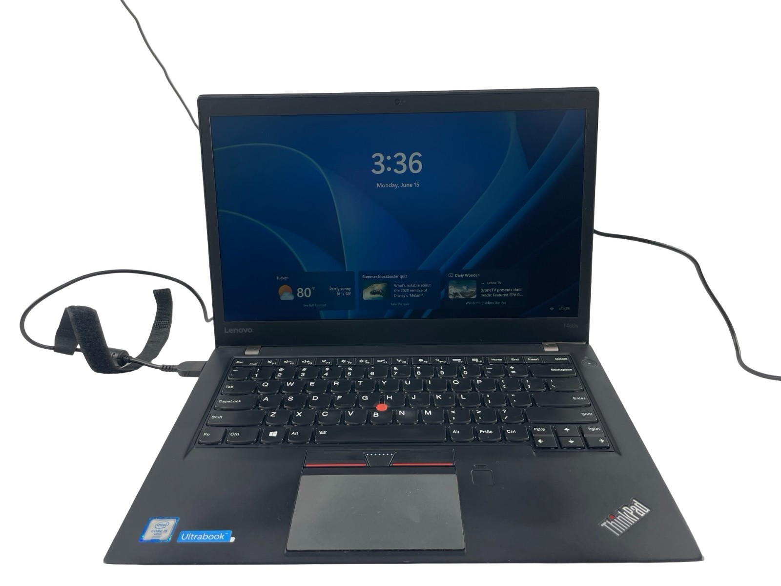Lenovo ThinkPad T460s Core i7-6300U@2.40GHz 8GB RAM 256GB SSD Win. 11 Pro-NO AC