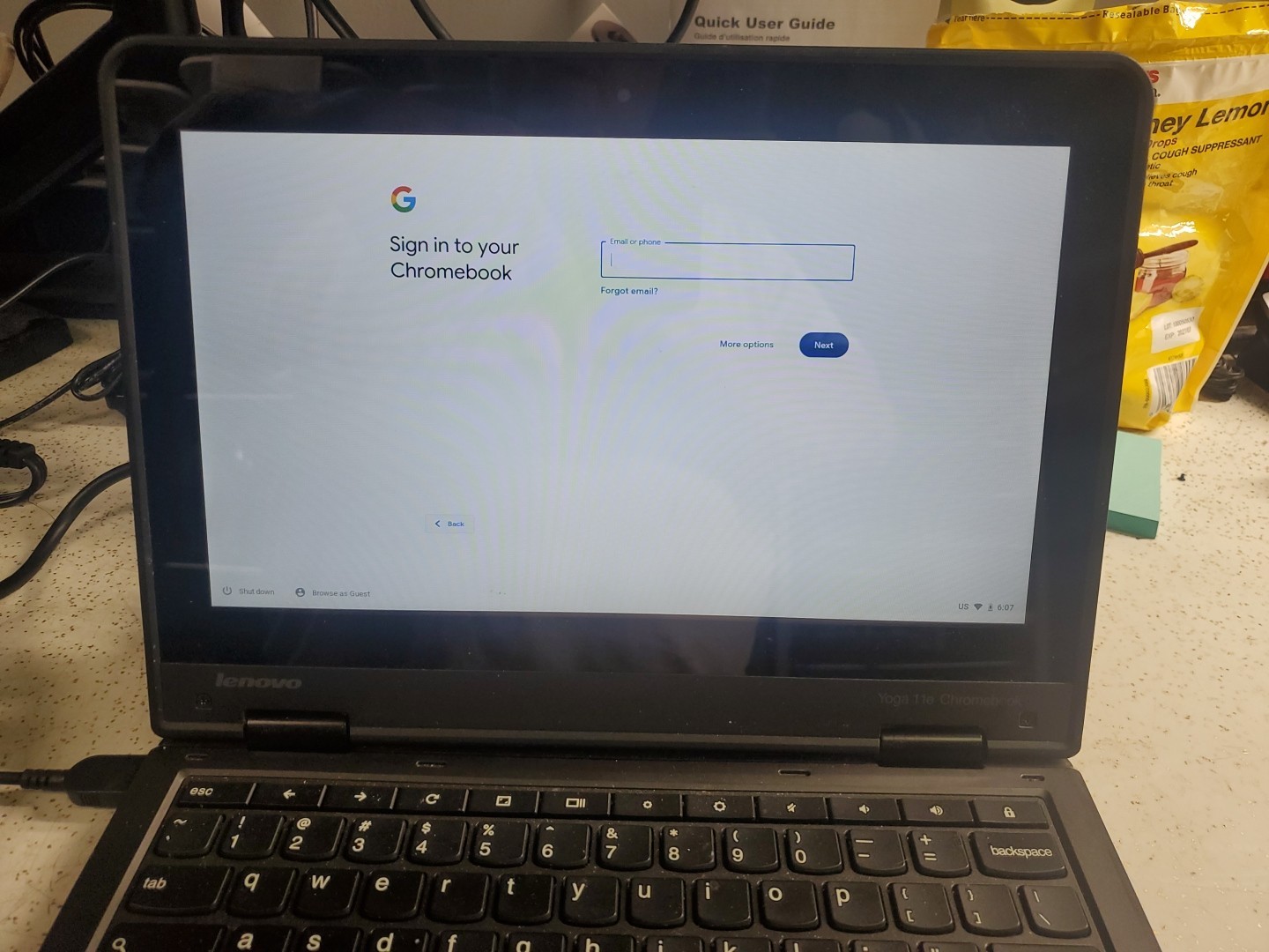 Lenovo ThinkPad Yoga 11e Chromebook Touchscreen Tablet mode Celeron 1.83GHz HDMI