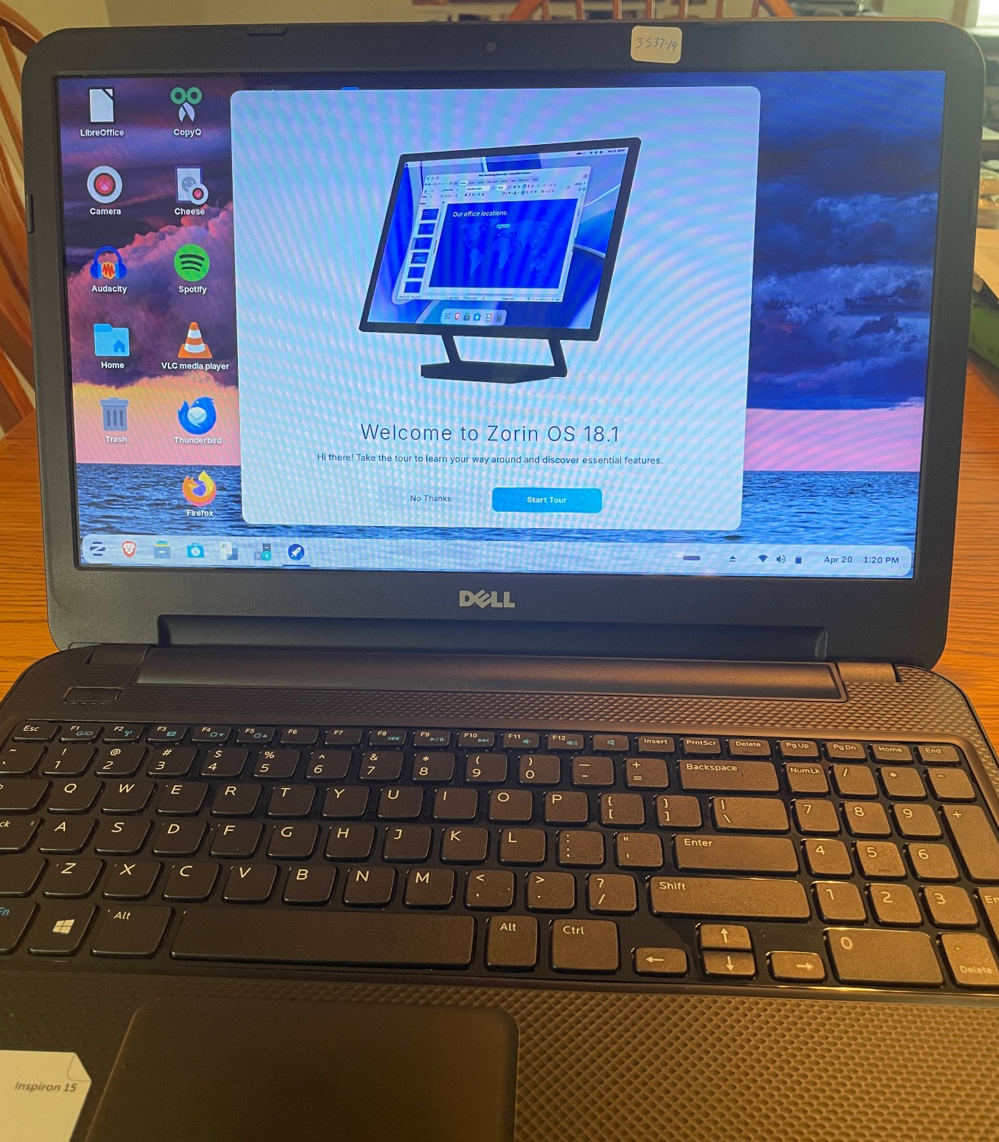 DELL INSPIRON 15-3537 Laptop 15″ i5 256gb+1tb Linux Zorin 18-extras-19