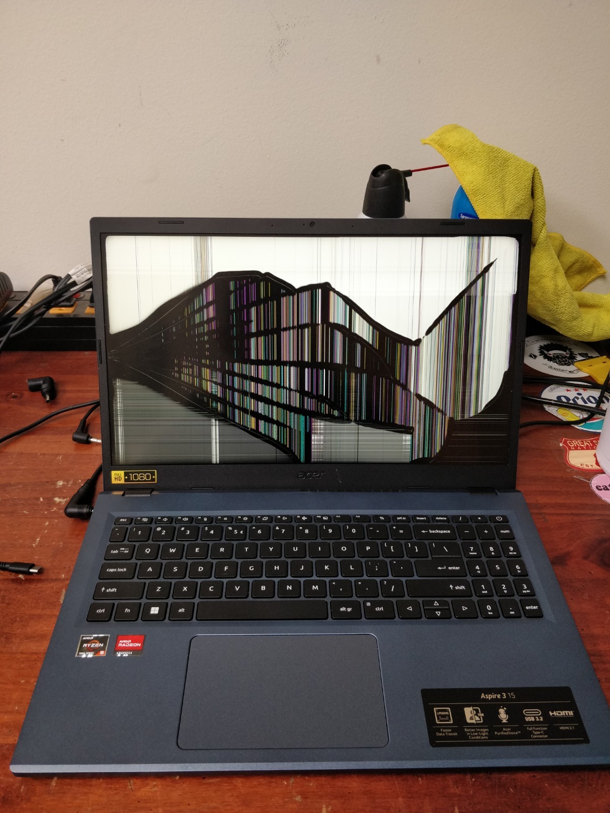 Acer Aspire 3 A315-24PT AMD Ryzen 5-7520U@2.80GHz 8GB RAM NO DRIVE PARTS 8820