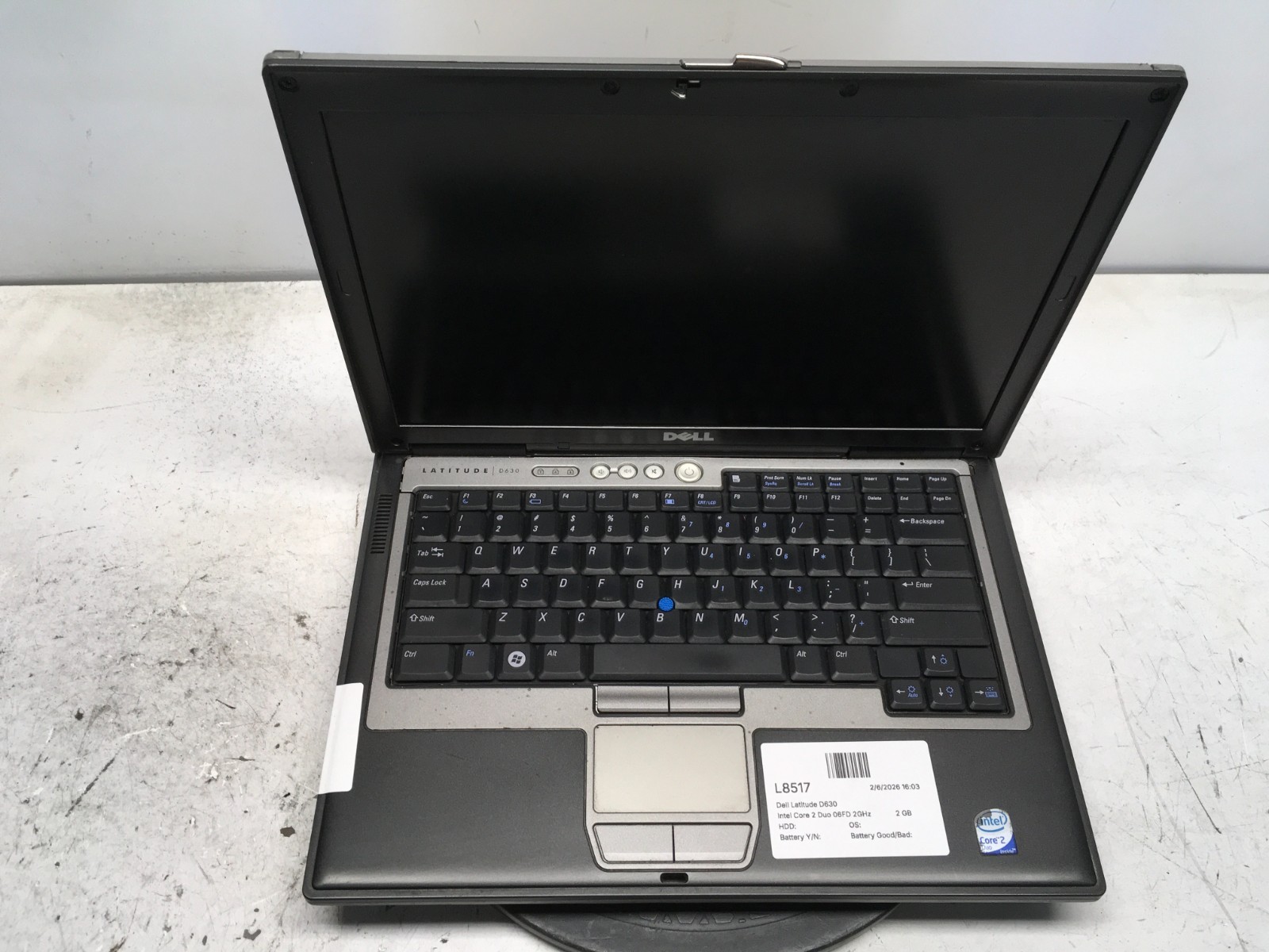 Dell Latitude D630 Intel Core 2 Duo 2GB Ram 500GB HDD Windows XP