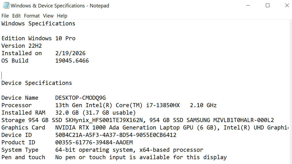 Dell Precision 7680 16 FHD+ 2.1GHz i7-13850HX 32GB 2TB SSD Nvidia RTX 1000 ADA