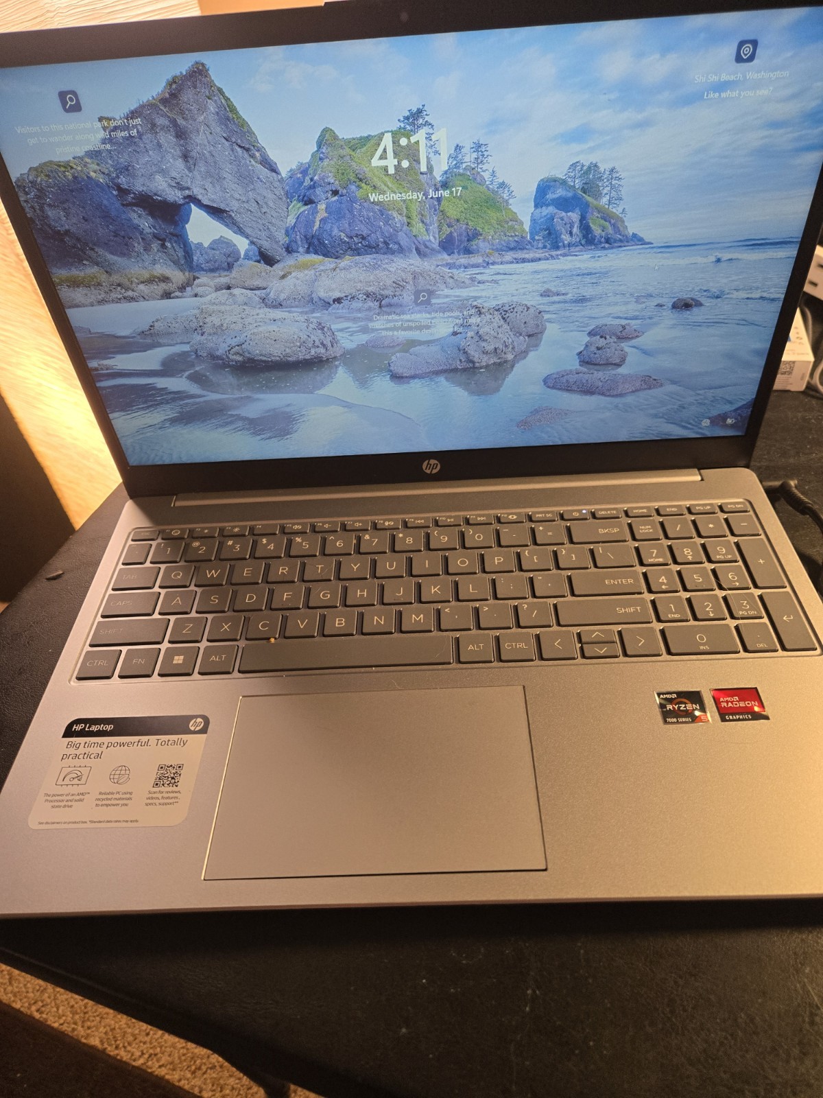 HP Laptop 15-FC0245DX 15.6″ Touch Laptop Ryzen 5 7520U 16GB RAM 256GB NVMe SSD