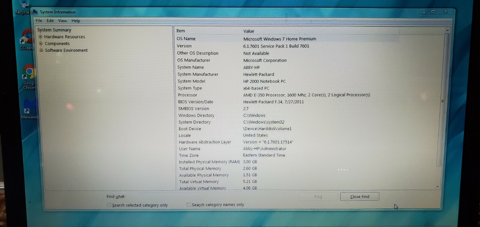 USED HP Pavilion 2000-329WM 15.6in. 320GB, AMD Fusion, 1.6GHz, 3GB FC17-3-G468