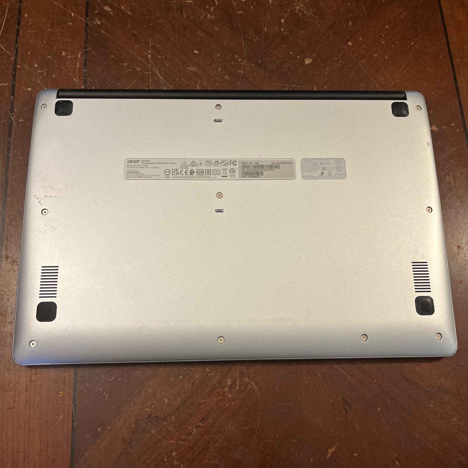 Acer Chromebook 315 15″ N19Q3 Laptop – 64GB eMMC/4GB RAM – Celeron N4020@1.1GHz