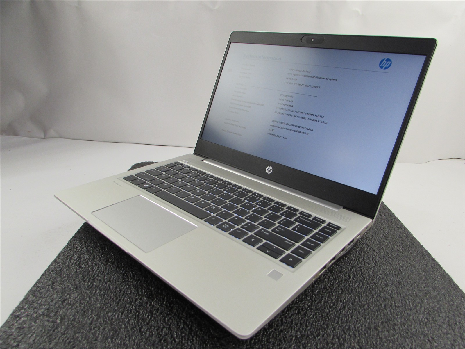 HP PROBOOK 445 (G7) 14″ FHD AMD RYZEN 5 4500U 512GB SSD 16GB RAM AMD GPU NO O.S