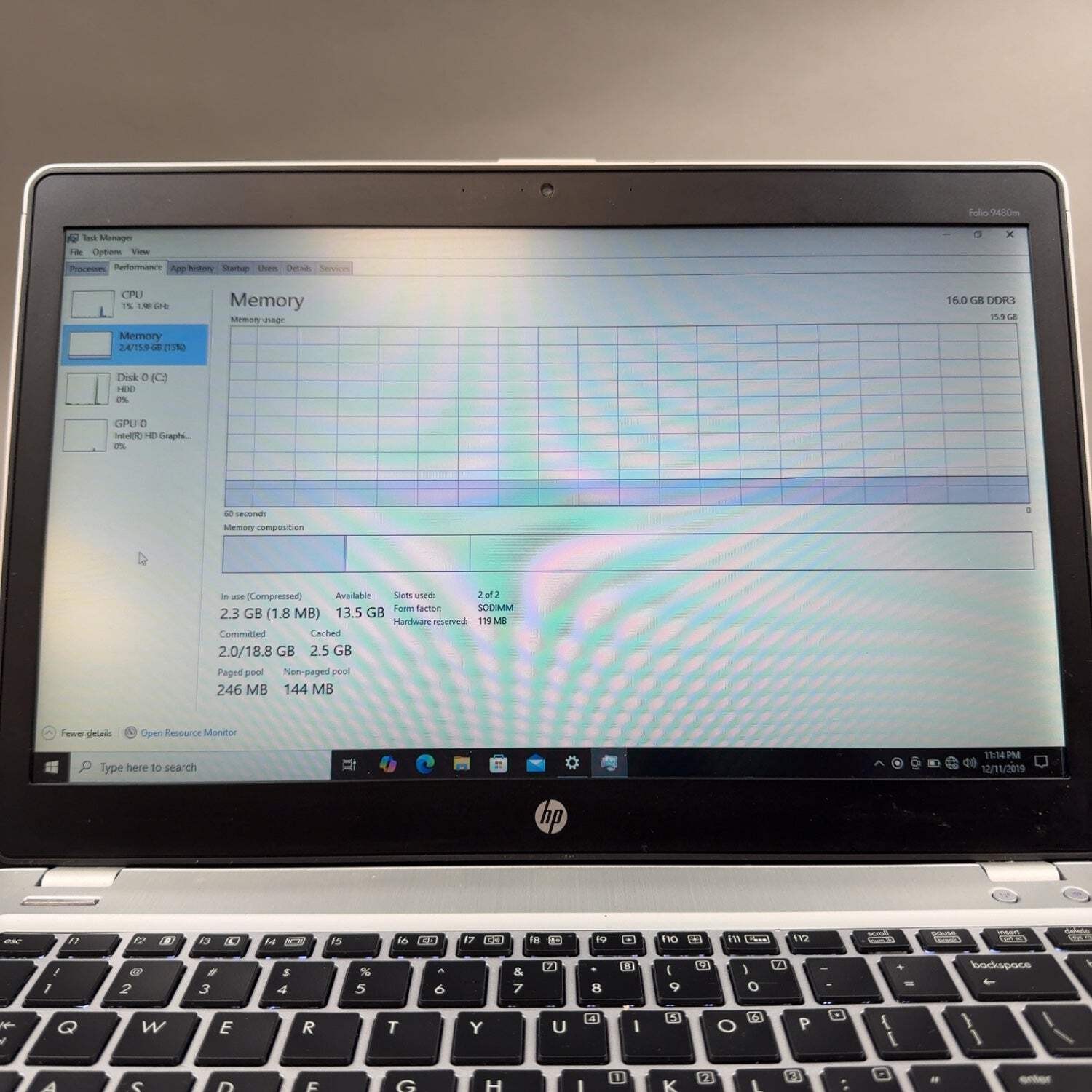 HP EliteBook RQ6IIU0 14″ i5-4310U 2.2GHz 16GB RAM 500GB HDD