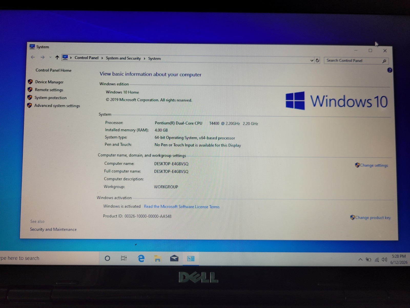 Dell Inspiron 1545 Laptop Pentium Dual Core T4400 4G RAM Windows 10/Linux Mint
