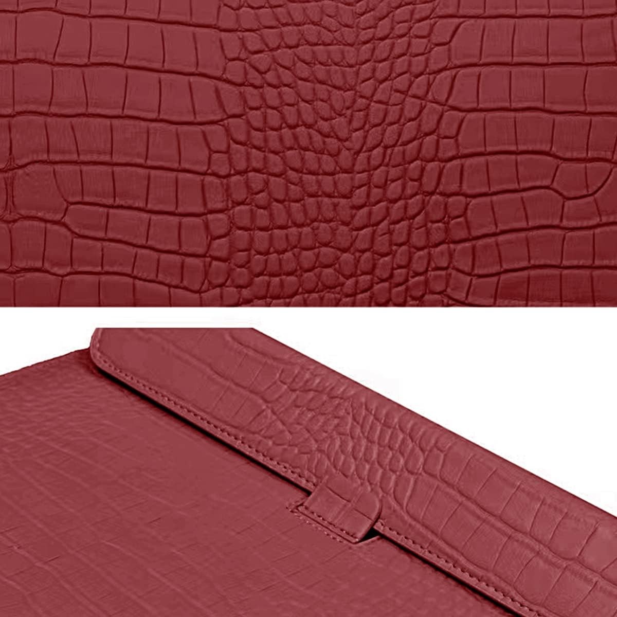 Protective Slim Portable Laptop Sleeve Crocodile PU Leather Case for MacBook Neo