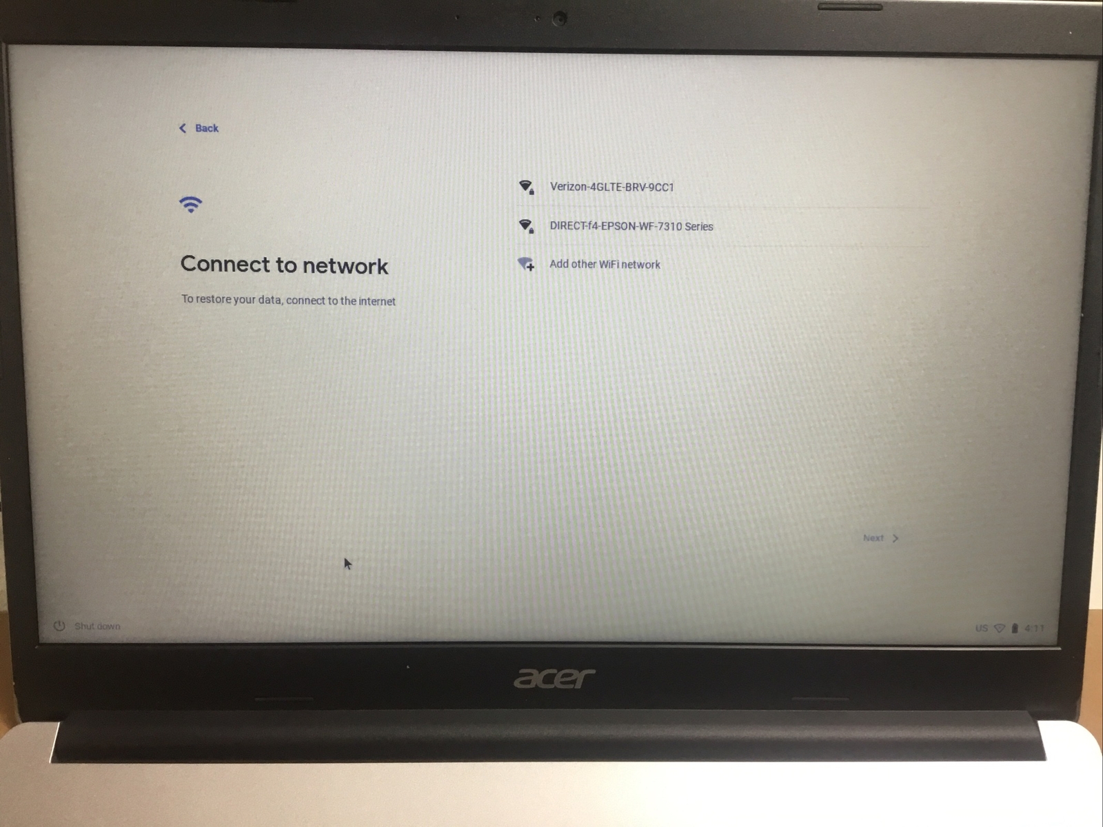 Acer Chromebook 315 15.6″ (32GB, Celeron N 1.1GHz, 4GB) CB315-3H-C2C3
