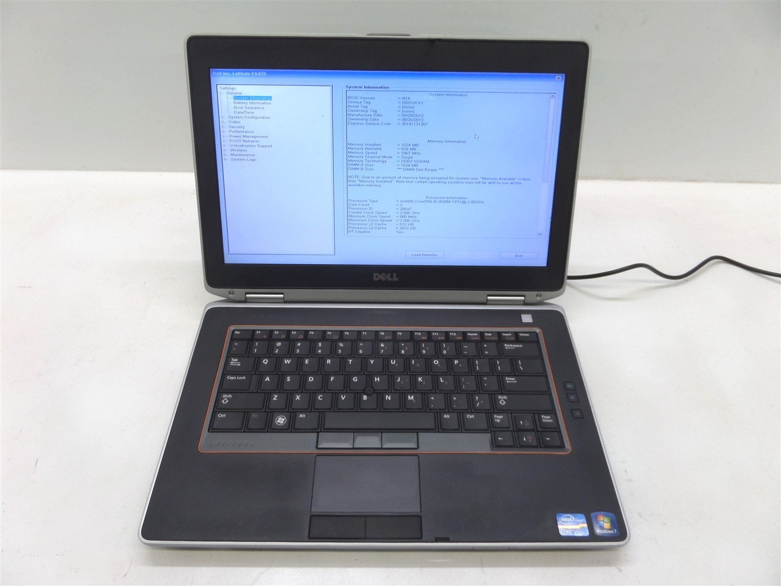 Dell Latitude E6420 14″ Laptop Intel Core i5-2520M – No HDD – Various Issues