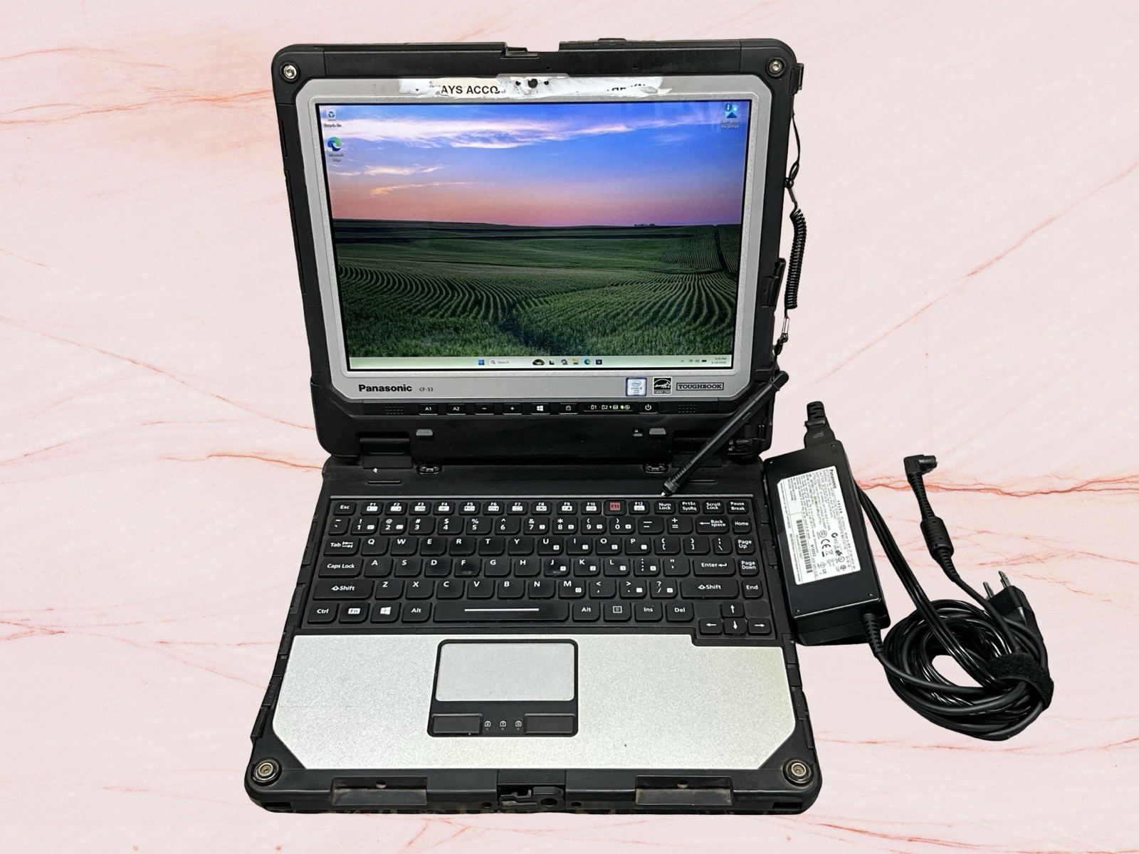 Toughbook Panasonic CF-33 I5-6300U 8GB RAM 256GB SSD Win11P W/CHARGER
