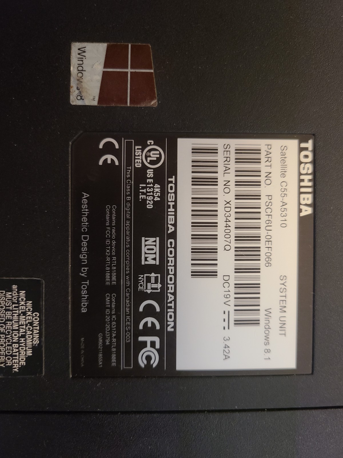 Toshiba Satellite C55-A5310