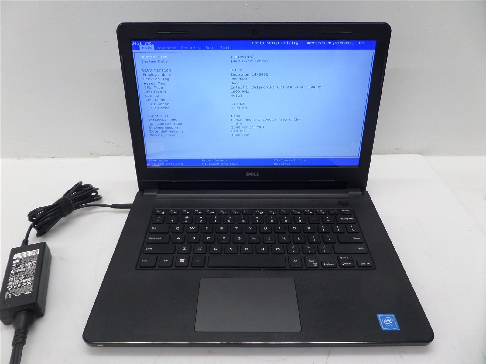 Dell Inspiron 14 3452 14″ Laptop w/ N3050 1.6GHz CPU 2GB RAM 32GB eMMC Win 10