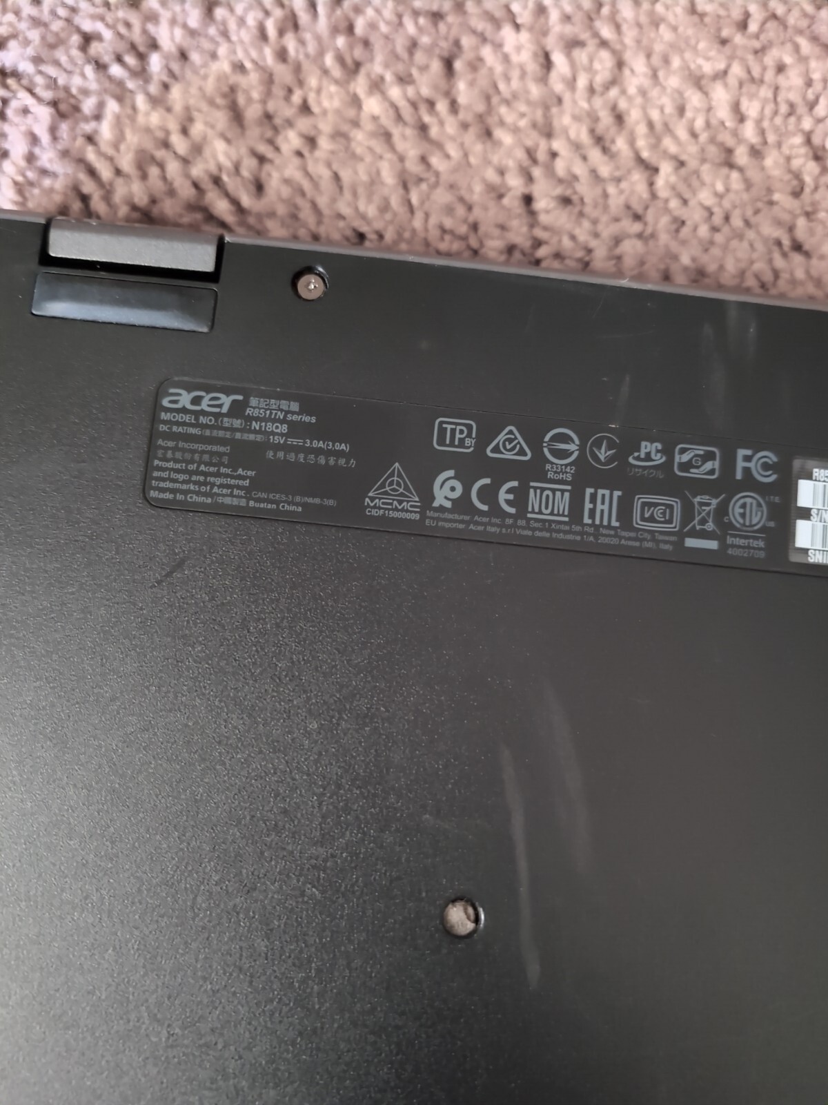 Acer Chromebook Spin R851TN-C3ET 12″ Touchscreen Convertible 2 in 1 Chromebook