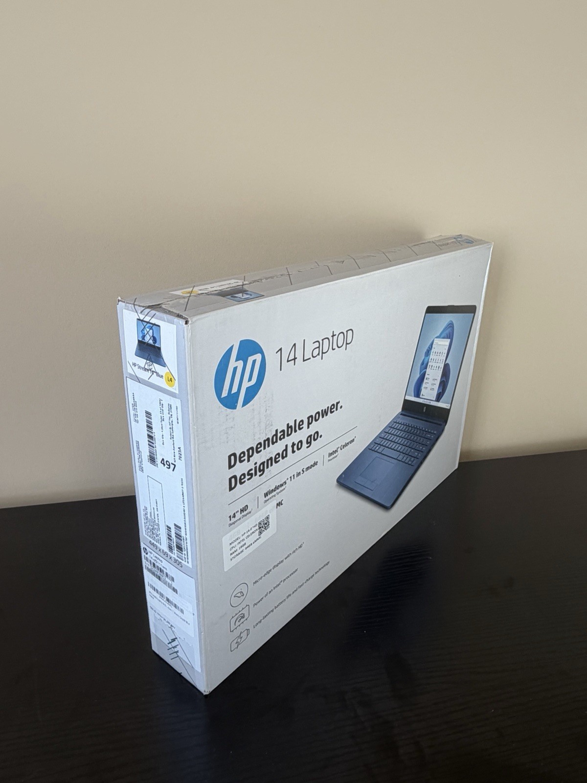 HP Stream 14-CF2111WM 14” (64GB eMMC Intel Celeron N4120 4GB RAM) Laptop – Blue
