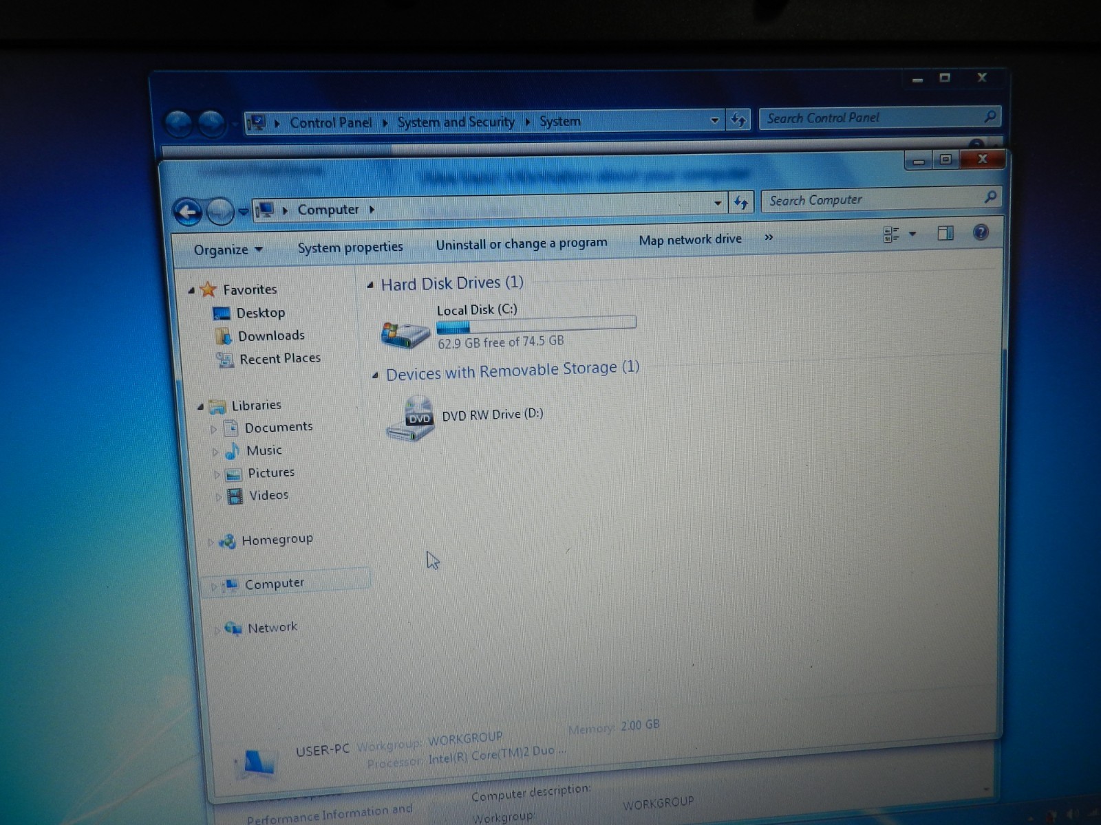Dell Latitude D830 Core 2 Duo Boots Windows 7 w/ Charger 2GB ram 80gb SSD