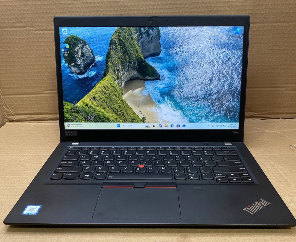 Lenovo Thinkpad T490s 14” Core i5-8265U @ 1.60GHz 256GB SSD 8GB RAM Windows 11