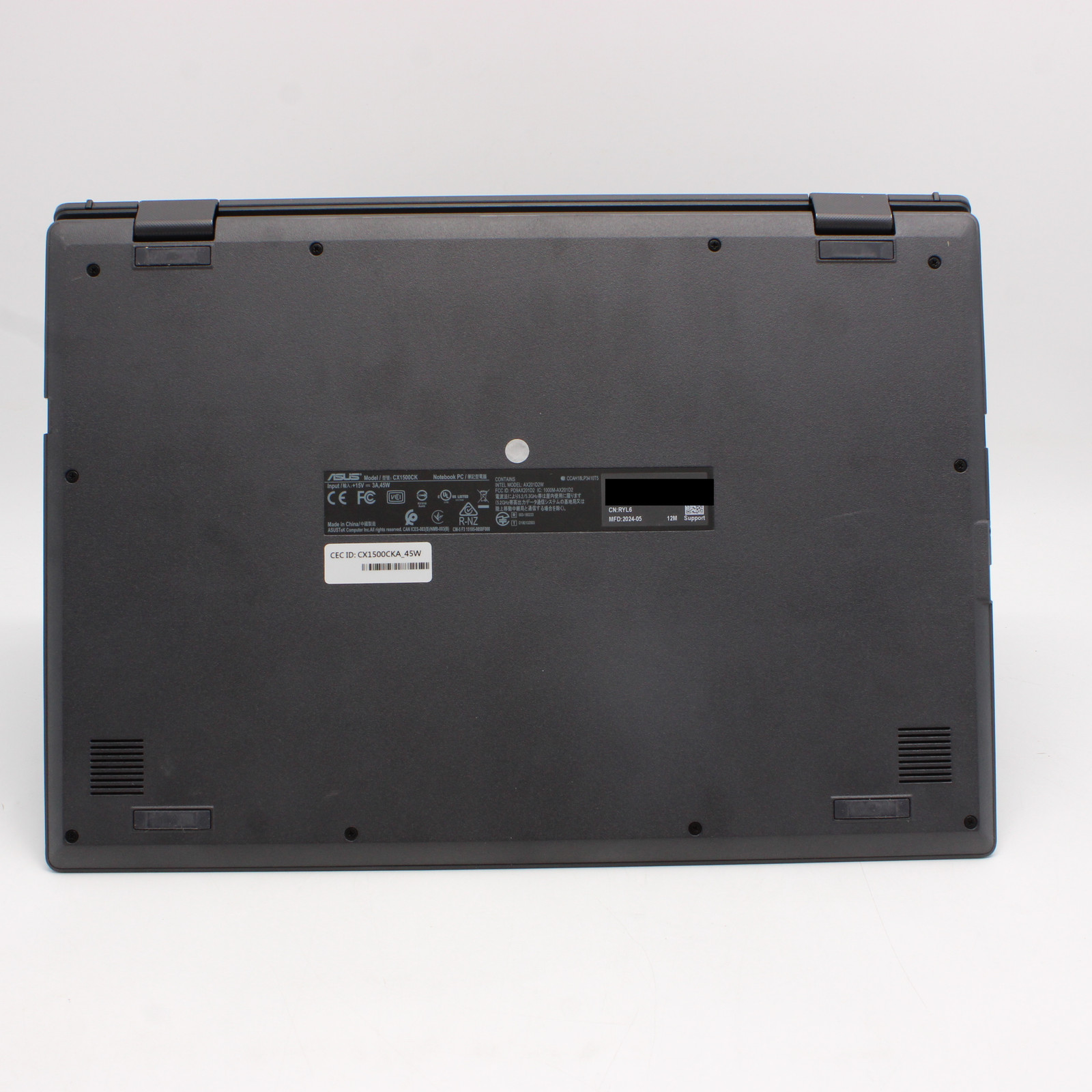 ASUS Chromebook CX1 15.6″ Intel Celeron N4500 4GB DDR4 128GB eMMC ChromeOS