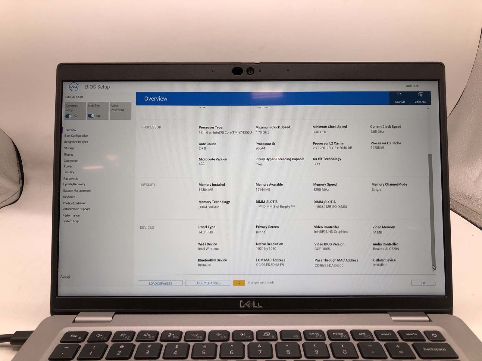 DELL LATITUDE 5430 Notebook i7-1255u 16GB RAM 512GB SSD – Grade D