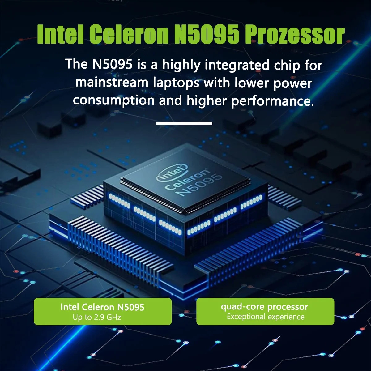 15.6″ FHD Laptop Computer Intel Celeron N5095 8GB RAM 512GB SSD,Netbook