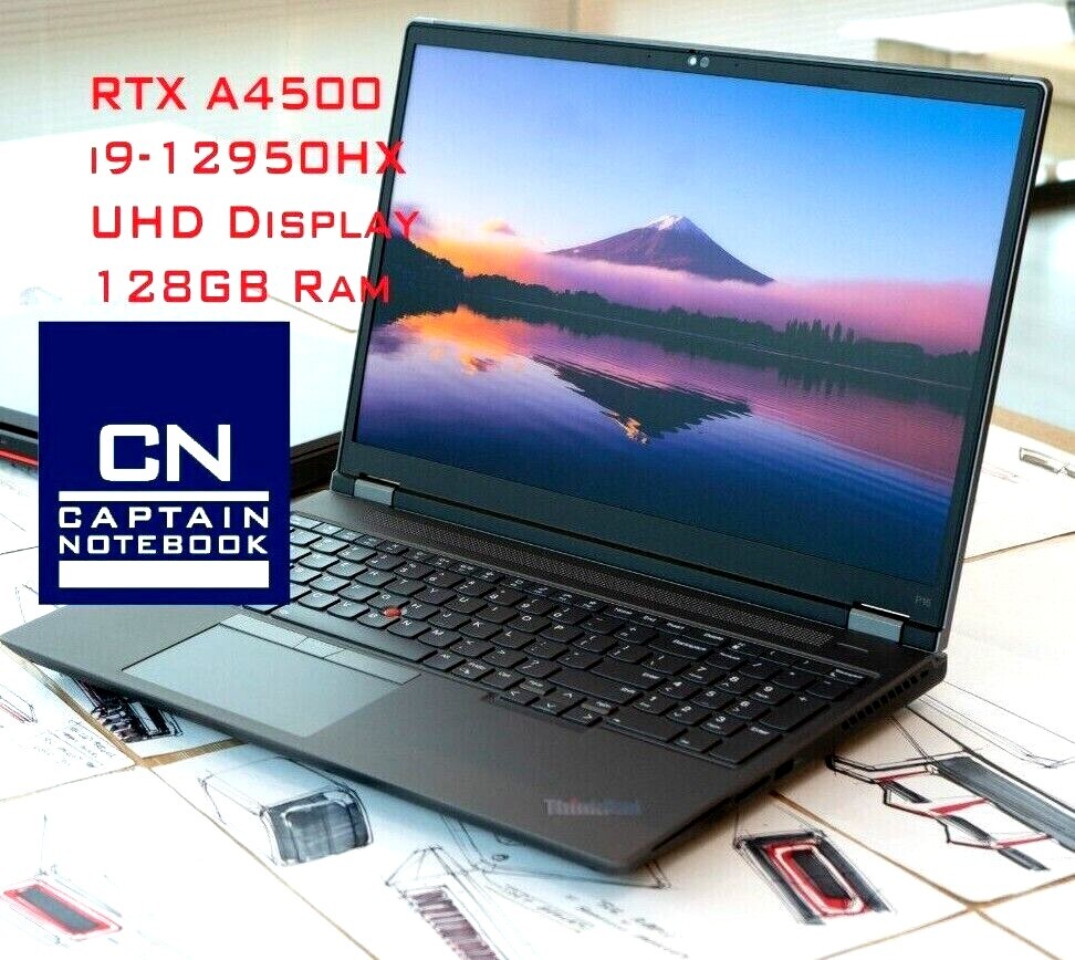 P16 Lenovo Thinkpad / NVIDIA A4500 I9-12950HX UHD NFC Cad-Workstation English