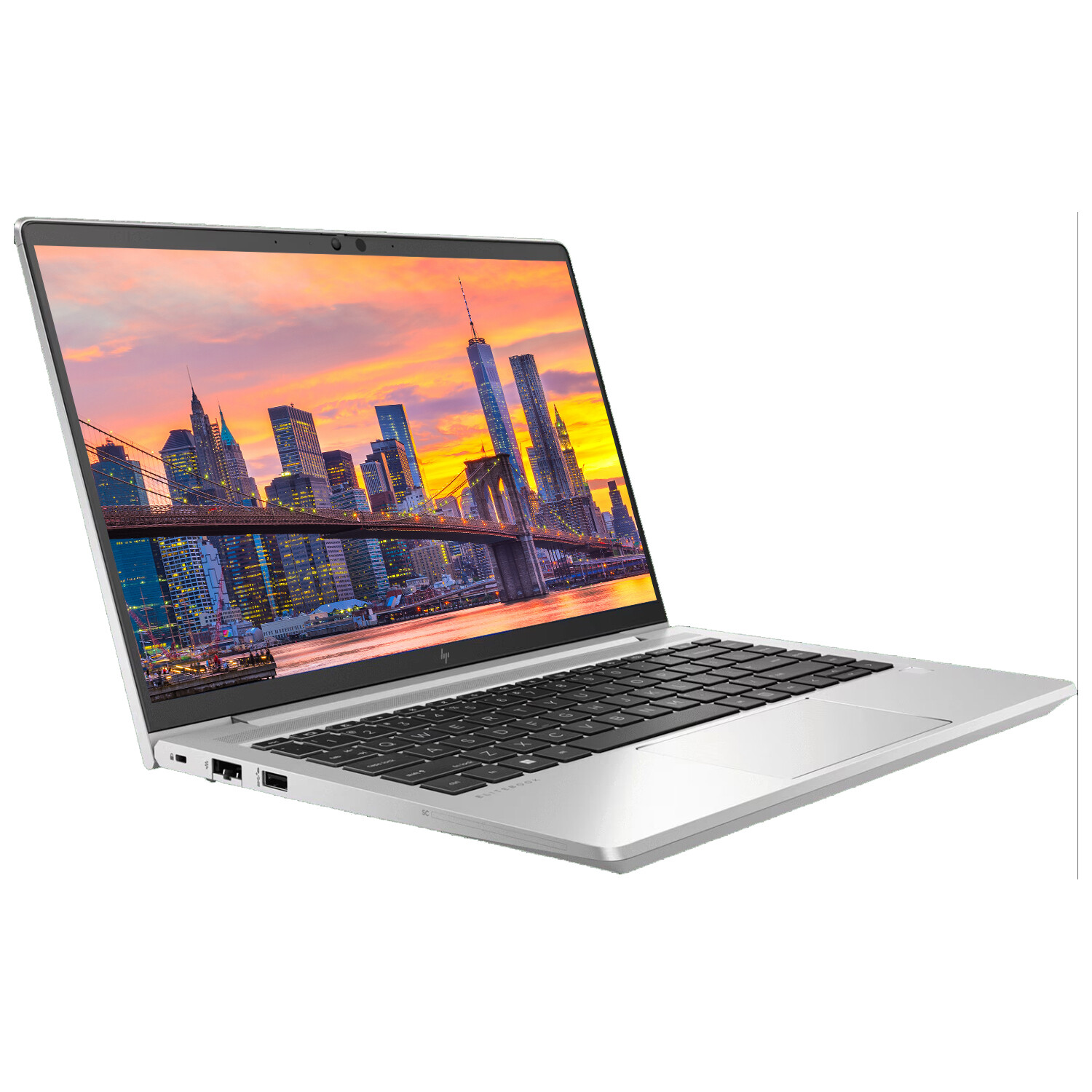 HP EliteBook 640 G10 14″ i5, 16GB RAM Notebook with 2 EliteDisplay 24″ Monitor